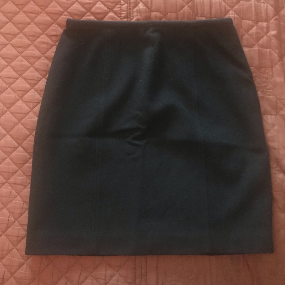 Wool Black Ann Taylor Skirt